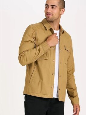 Vuori Men’s Ripstop Jacket Wheat Tan Medium Shacket Outdoors Hiking Camping